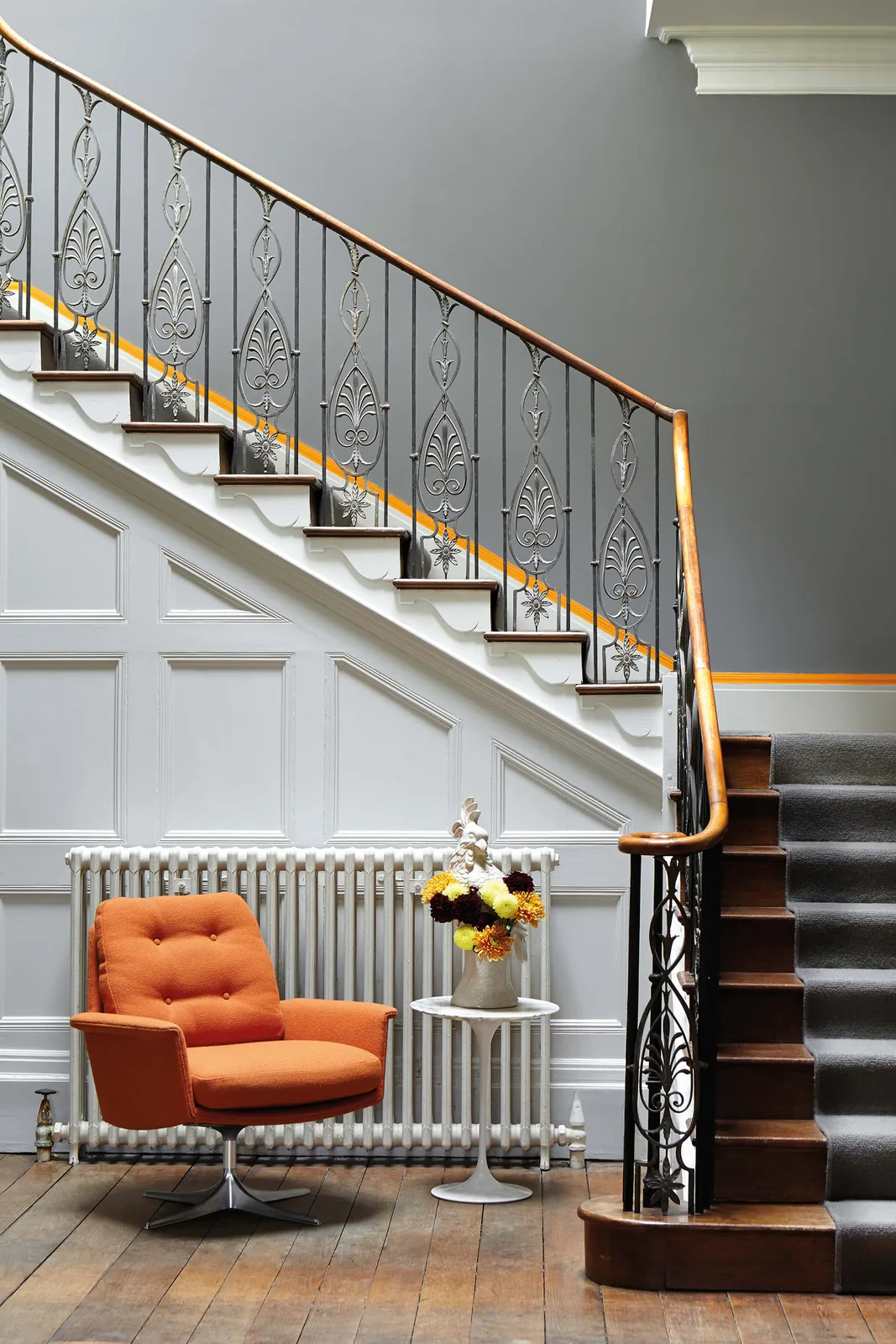 Grey Teal 226, Marigold 209