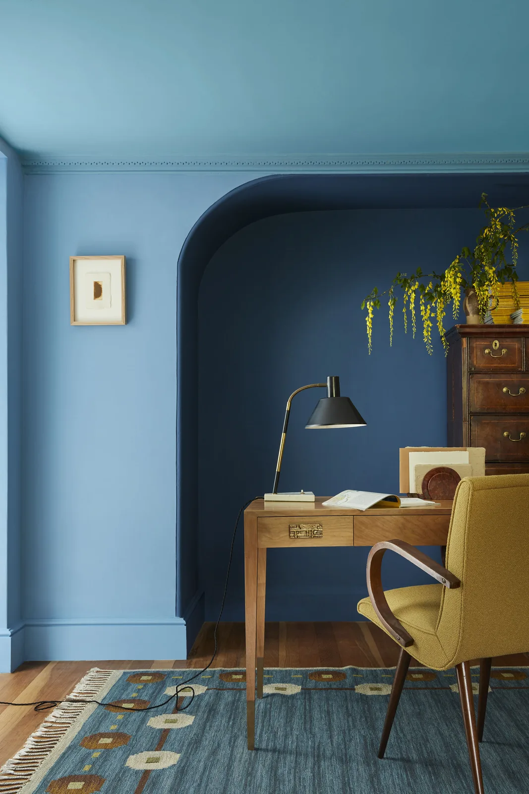 Tivoli 206, Woad 251, Blue Verditer 104