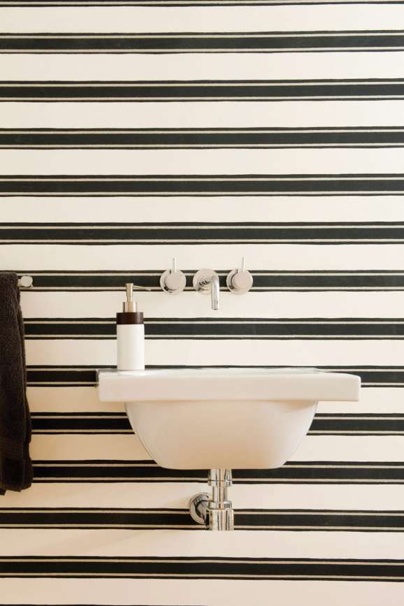 Block Print Stripe — room inspiration. The colourway shown may differ from your selection.
