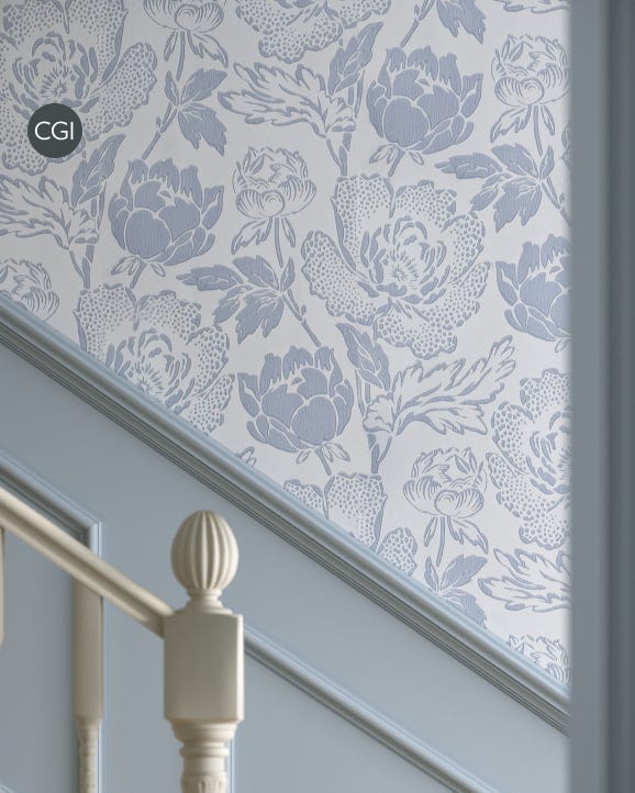 Peony — room inspiration. The colourway shown may differ from your selection.
