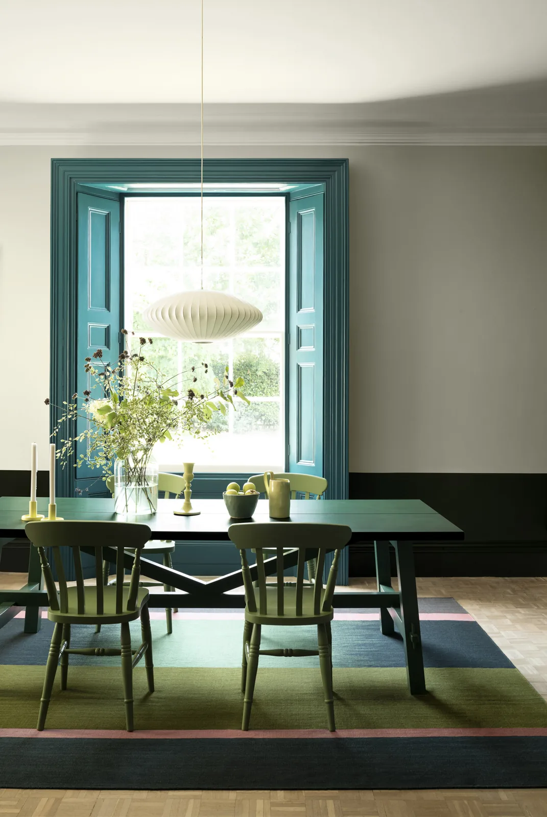 Stable Green, Teal, Hunter Dunn, Slate I — Paint & Paper Library